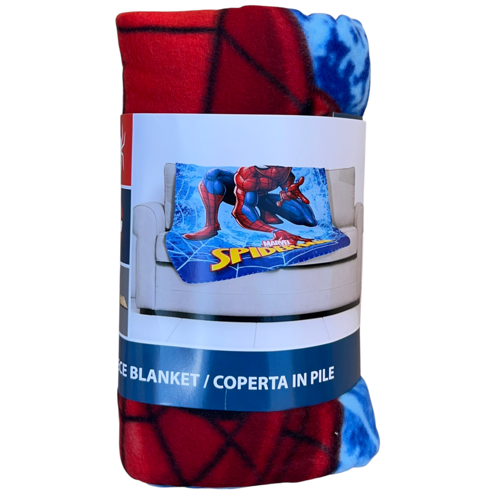 Plaid Spiderman MARVEL Coperta in 100% Poliestere 220 Gsm 100 X 140 CM per Bambini - Je12338cg