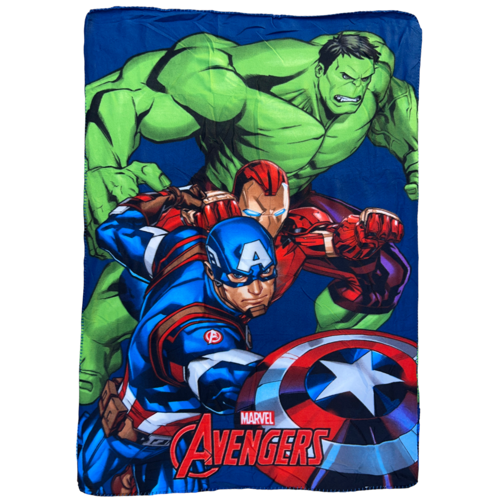 Plaid Avengers MARVEL Coperta in 100% Poliestere 220 Gsm 100 X 140 CM per Bambini - Je12337cg