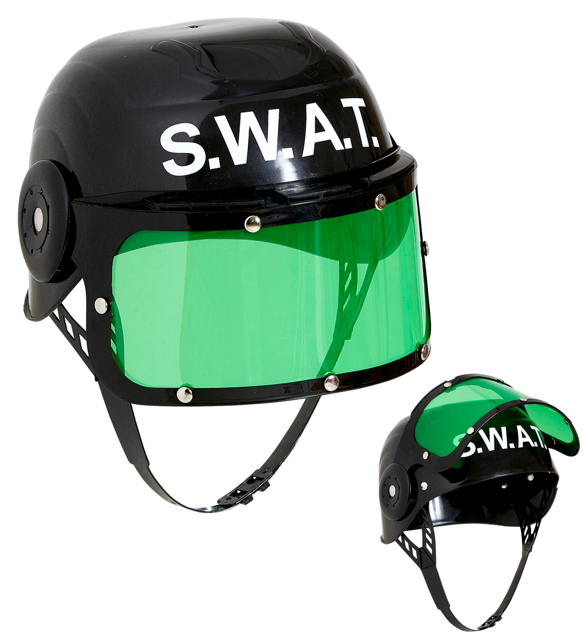 Elmo Casco Swat Antisommossa Accessori per Abito Vestito Travestimento Carnevale Bambino