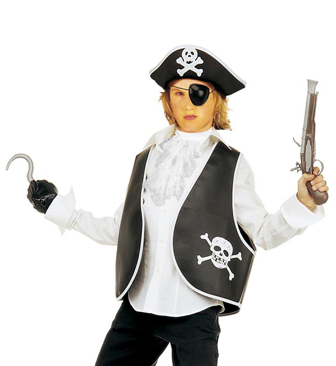 Set Travestimento Pirata Accessori Abito Vestito Carnevale Bambino