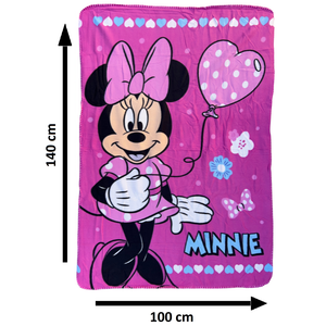 Plaid Minnie DISNEY Coperta in 100% Poliestere 220 Gsm 100 X 140 CM per Bambini - Je12340cg