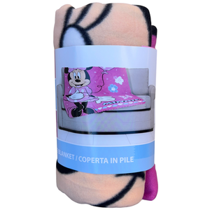 Plaid Minnie DISNEY Coperta in 100% Poliestere 220 Gsm 100 X 140 CM per Bambini - Je12340cg