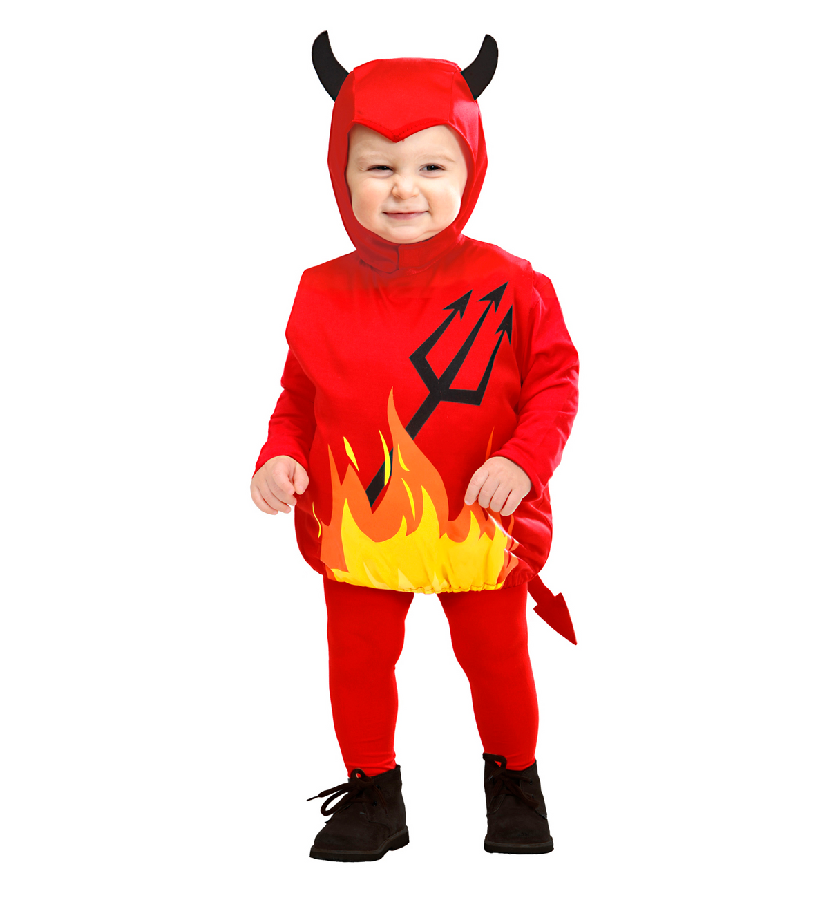 Costume Vestito Abito Travestimento Carnevale Bambino Diavoletto Devil - 1897t