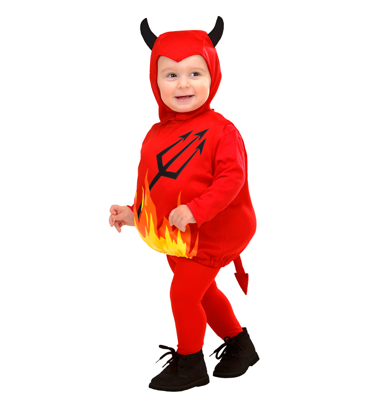 Costume Vestito Abito Travestimento Carnevale Bambino Diavoletto Devil - 1897t