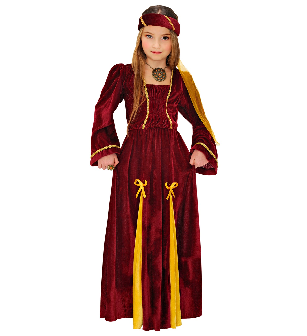Costume Vestito Abito Travestimento Carnevale Bambina Principessa Medievale - 1253