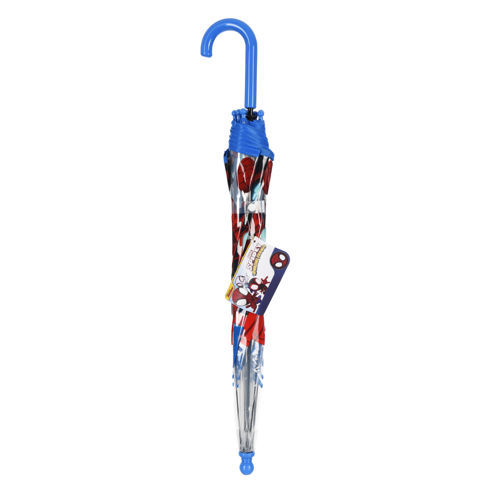 Ombrello Spidey MARVEL per Bambini 57 CM Trasparente con Apertura Manuale - Hy40116