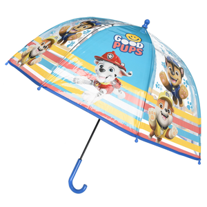 Ombrello a Cupola Paw Patrol per Bambini 64 CM Trasparente con Apertura Manuale - Hy40099