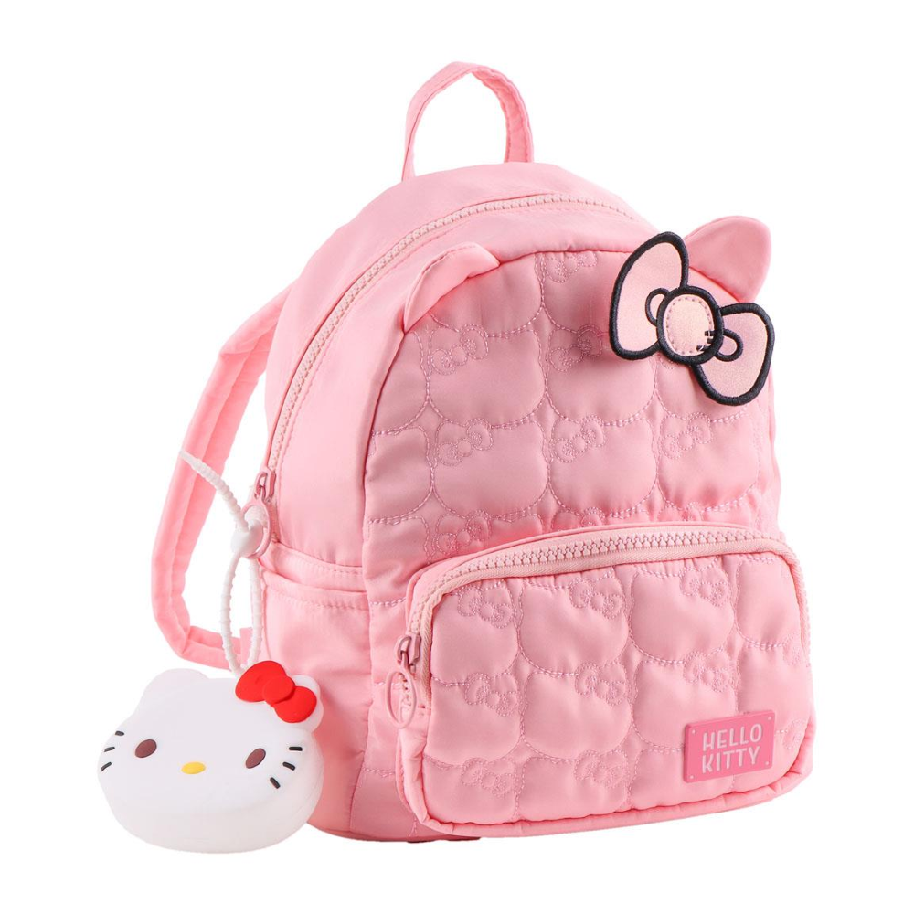 Borsa Passeggio Hello Kitty Zaino con Portachiavi in Silicone 26 CM Tempo Libero Ragazzi - 5937