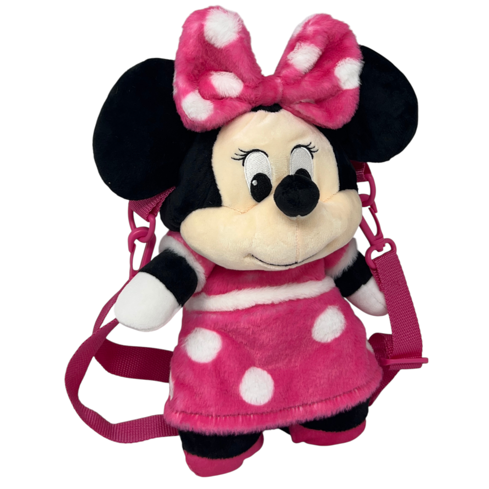 Borsetta in Peluche Minnie DISNEY con Tracolla Regolabile Accessorio da Passeggio Bambini- 6273