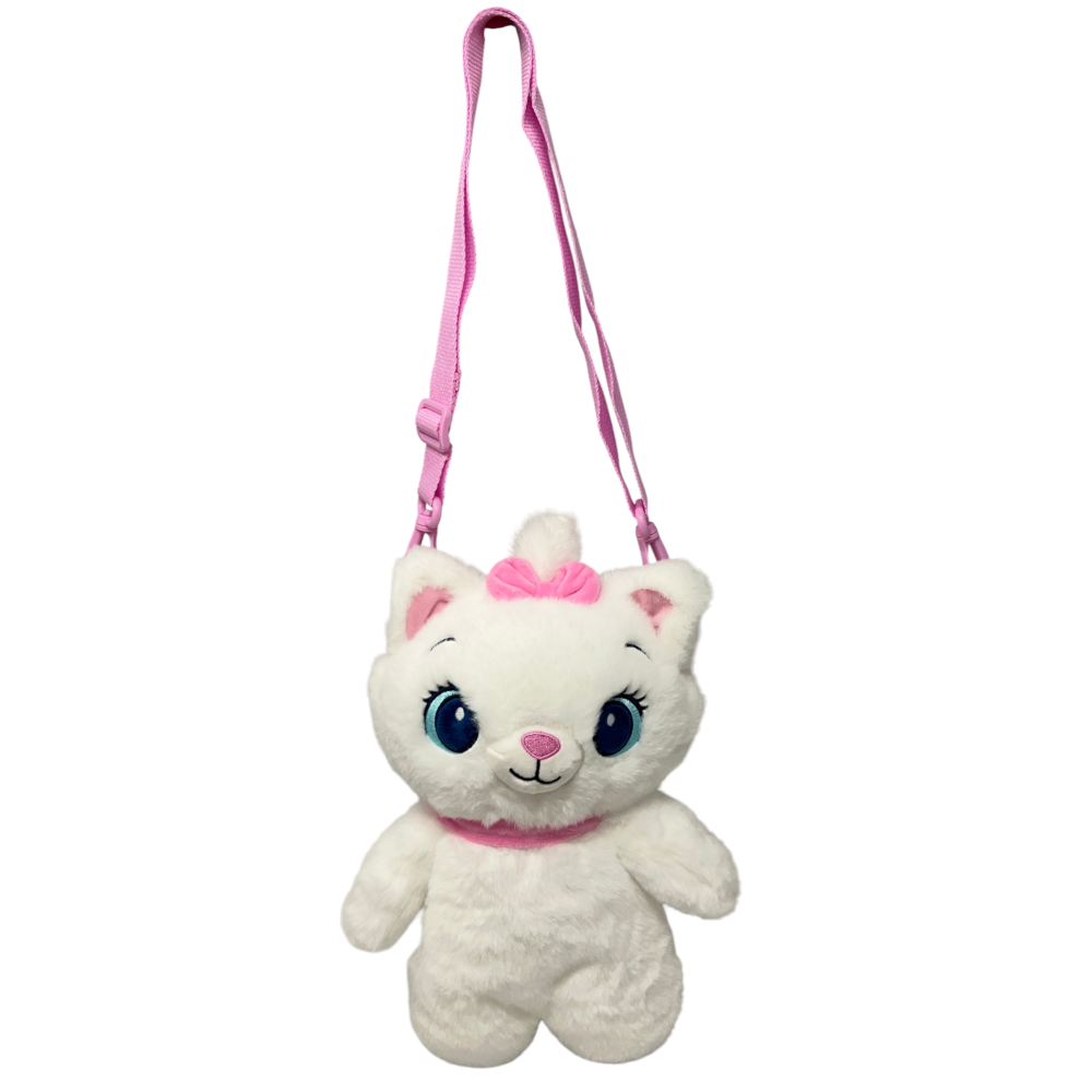 Borsetta in Peluche Marie DISNEY Minou gli Aristogatti con Tracolla Regolabile Accessorio da Passeggio Bambini- 6275
