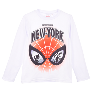 T-Shirt M.l. Spiderman MARVEL Maglia per Bambini 3/8 Anni - Hy10038.white