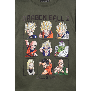 T-Shirt M.l. Dragon Ball Goku Maglia per Ragazzi 6/12 Anni - Hy10088.kaki