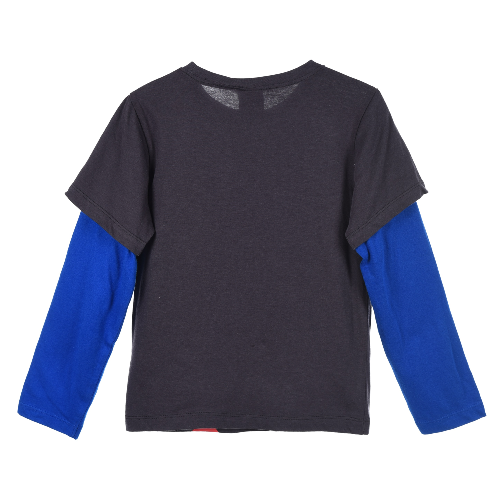 T-Shirt M.l. Sonic Maglia per Bambini 3/8 Anni - Hy10429.dgrey