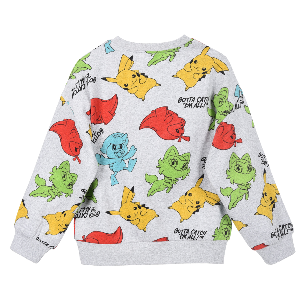 Maglione Pikachu Pokemon Felpa per Bambini 3/8 Anni - Hy10293grigio