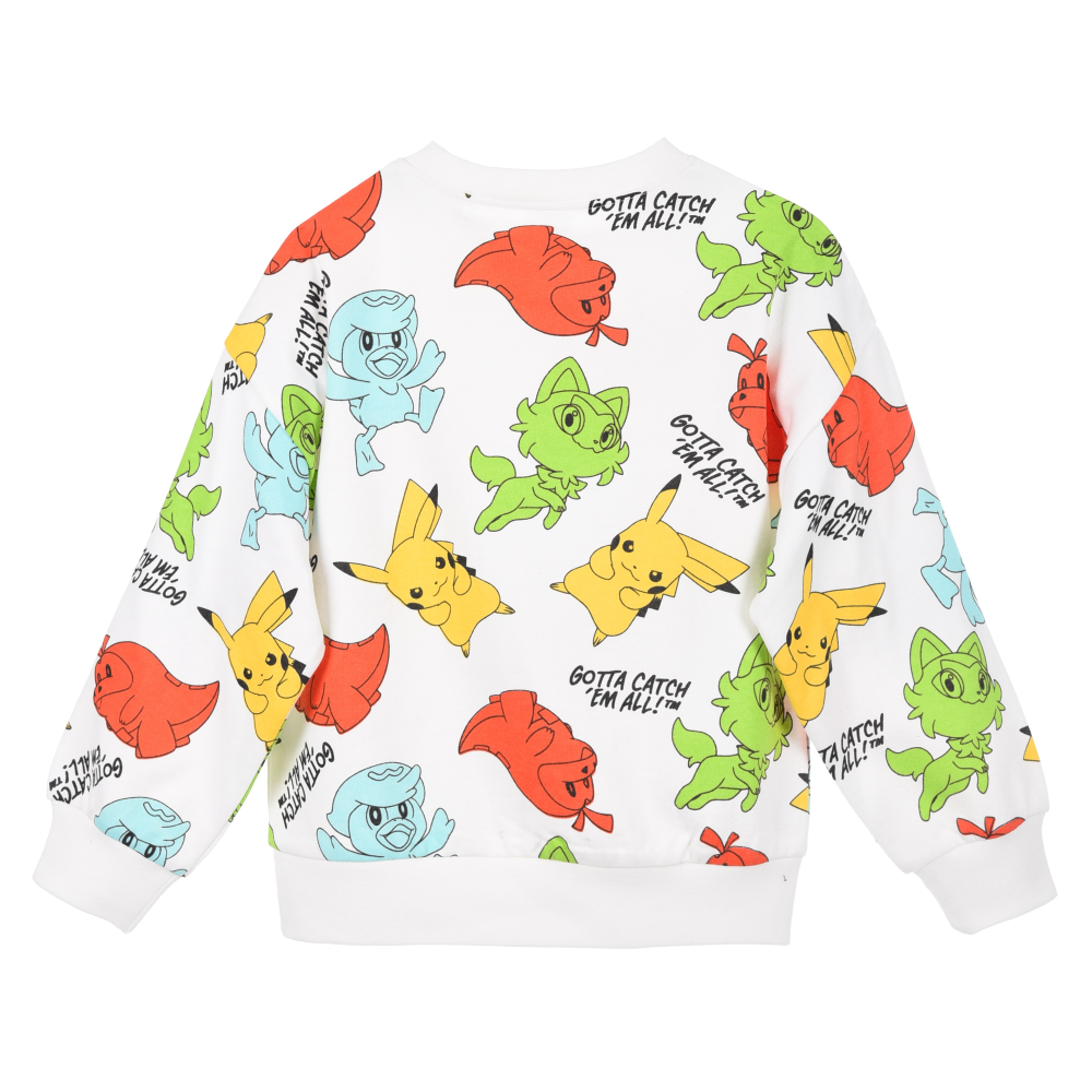 Maglione Pikachu Pokemon Felpa per Bambini 3/8 Anni - Hy10293bianco