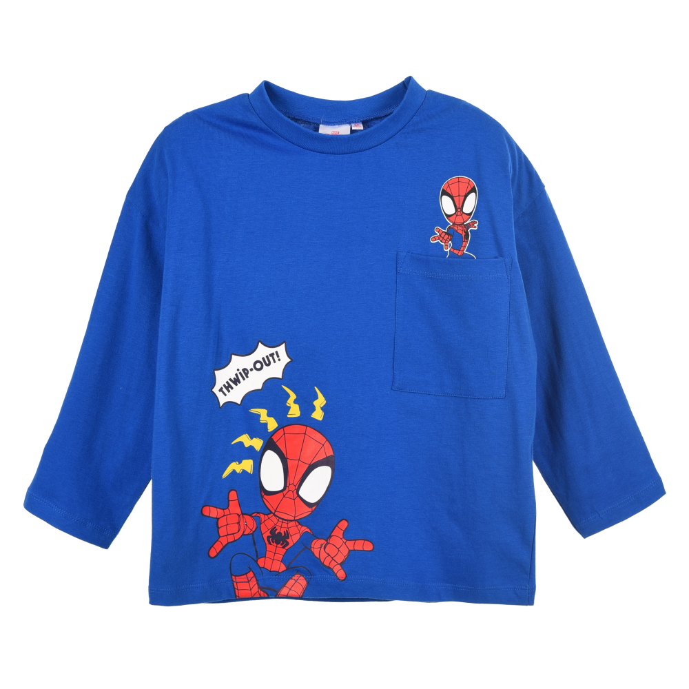 T-Shirt M.l. Spidey MARVEL Maglia per Bambini 3/8 Anni - Hy10324blu
