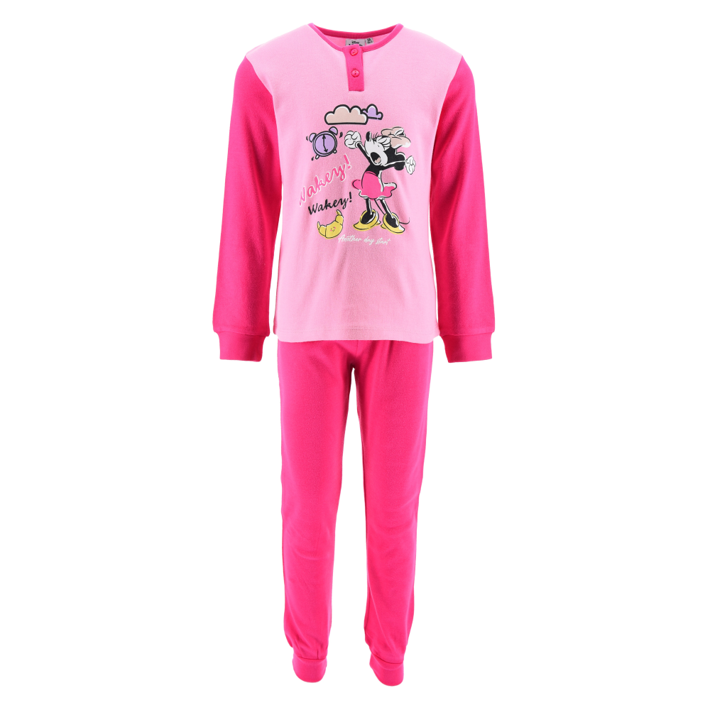 Pigiama Minnie Mouse DISNEY Bambina 100% Cotone Interlock 200 Gr - Hy20149.bfucsia