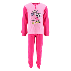Pigiama Minnie Mouse DISNEY Bambina 100% Cotone Interlock 200 Gr - Hy20149.bfucsia