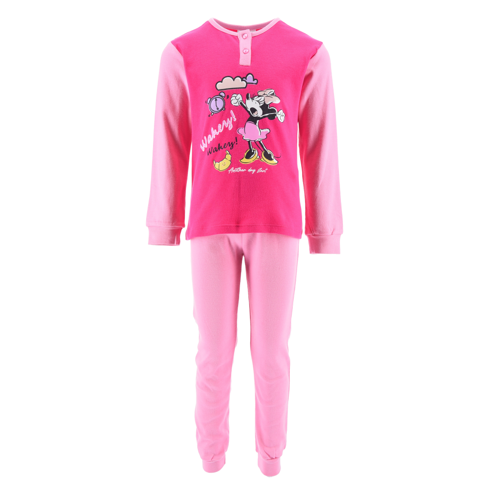 Pigiama Minnie Mouse DISNEY Bambina 100% Cotone Interlock 200 Gr - Hy20149.brosa
