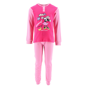 Pigiama Minnie Mouse DISNEY Bambina 100% Cotone Interlock 200 Gr - Hy20149.brosa