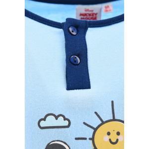 Pigiama Topolino DISNEY Bambino 100% Cotone Interlock 200 Gr - Hy20082.bblu