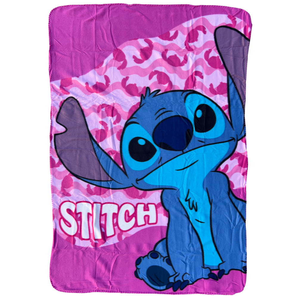 Plaid Stitch DISNEY Coperta in 100% Poliestere 220 Gsm 100 X 140 CM per Bambini - Lil36-5428