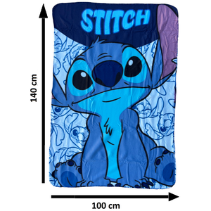 Plaid Stitch DISNEY Coperta in 100% Poliestere 220 Gsm 100 X 140 CM per Bambini - Lil36-5570