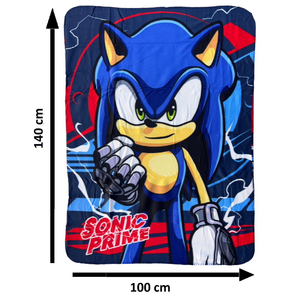 Plaid Sonic Coperta in 100% Poliestere 220 Gsm 100 X 140 CM per Bambini - Son36-5435