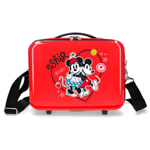 Beauty Case Minnie e Topolino DISNEY Borsa Viaggio in ABS Adattabile a Trolley - 4493922