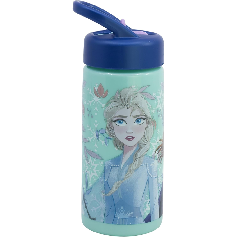 Borraccia Frozen DISNEY con Beccuccio Ripiegabile e Manico 410 Ml-  St81031