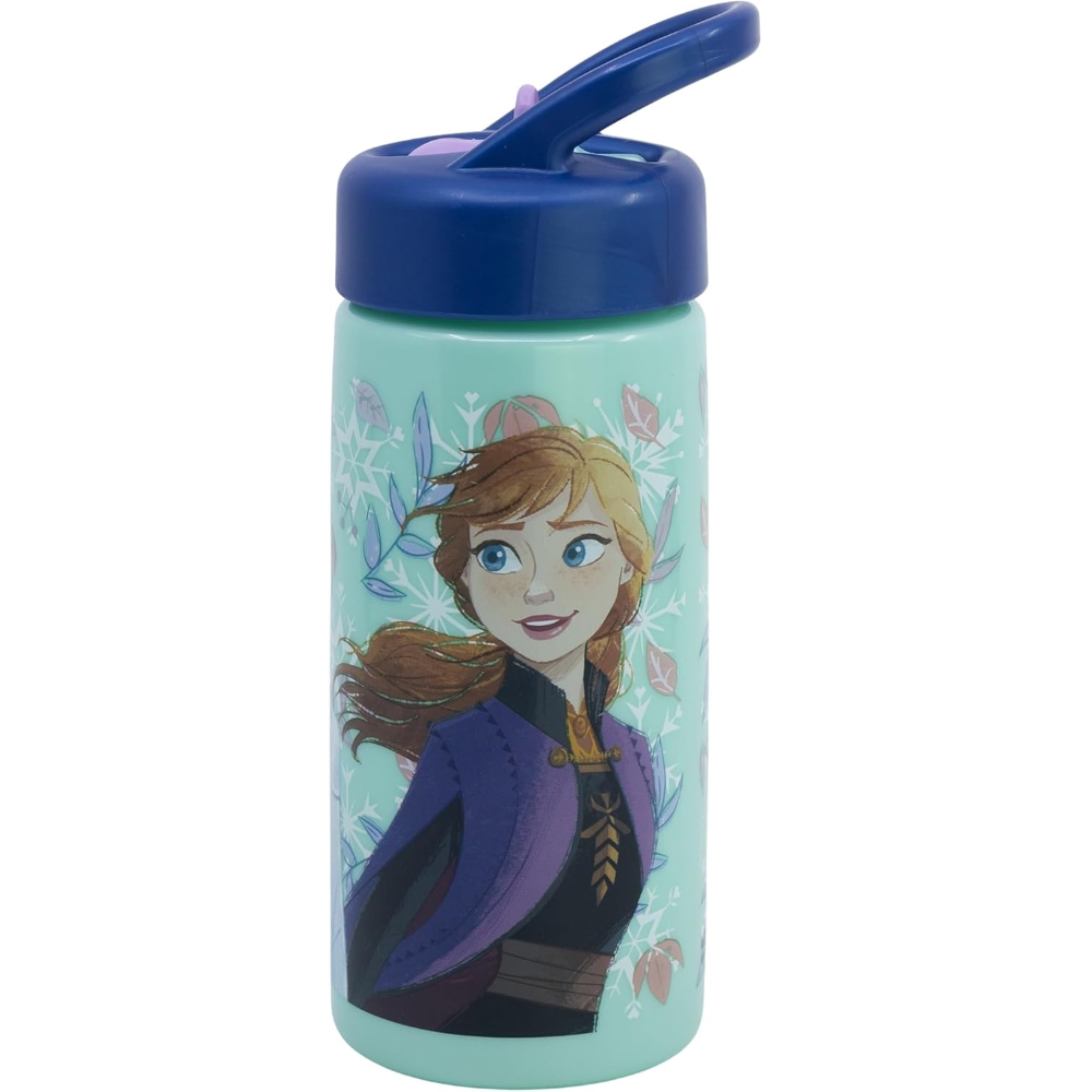 Borraccia Frozen DISNEY con Beccuccio Ripiegabile e Manico 410 Ml-  St81031