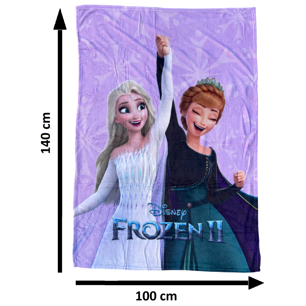 Plaid in Coral Frozen DISNEY Coperta in 100% Poliestere 100 X 140 CM per Bambini - Je13558ad