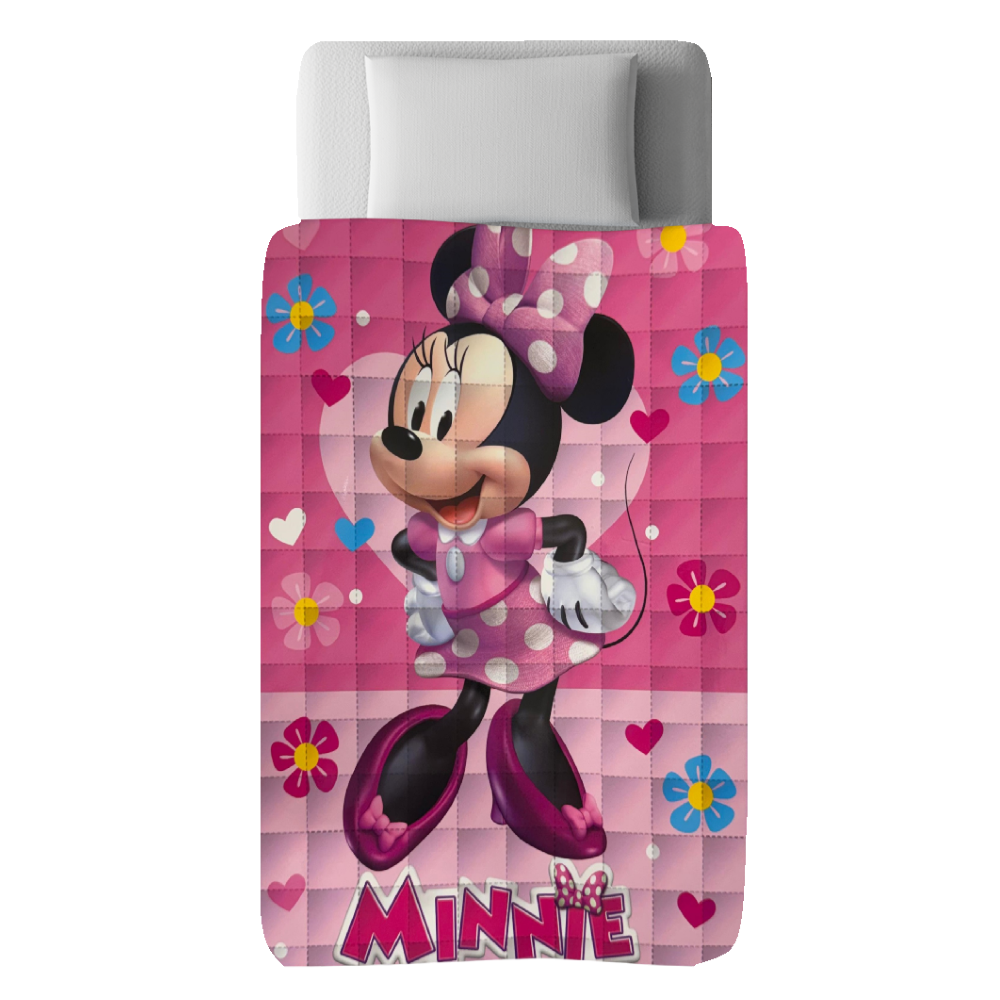 Trapunta Minnie DISNEY Piumone Invernale 350 Gsm Letto Singolo 160x250 CM - Je12125gtb