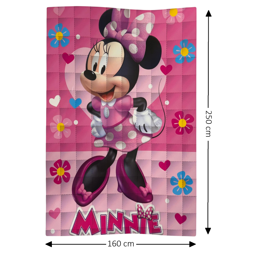 Trapunta Minnie DISNEY Piumone Invernale 350 Gsm Letto Singolo 160x250 CM - Je12125gtb