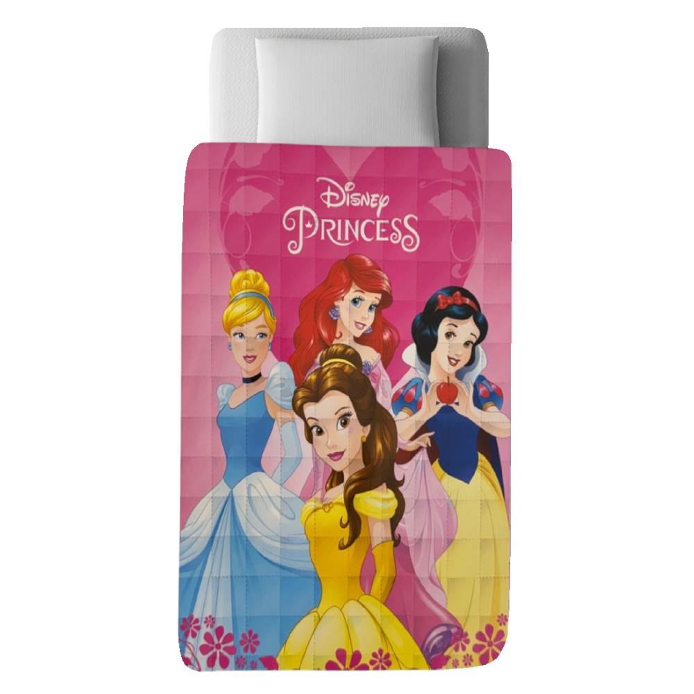 Trapunta Principesse DISNEY Piumone Invernale 350 Gsm Letto Singolo 160x250 CM - Je12129gtb