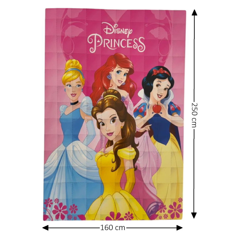 Trapunta Principesse DISNEY Piumone Invernale 350 Gsm Letto Singolo 160x250 CM - Je12129gtb