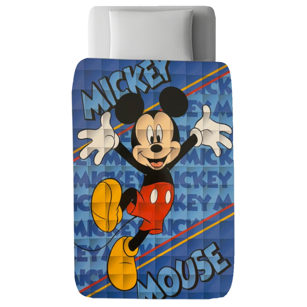 Trapunta Topolino DISNEY Piumone Invernale 350 Gsm Letto Singolo 160x250 CM - Je12126gtb