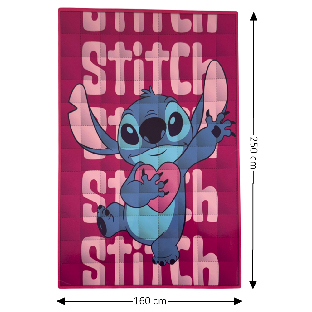 Trapunta Stitch DISNEY Piumone Invernale 350 Gsm Letto Singolo 160x250 CM - Je12127gtb