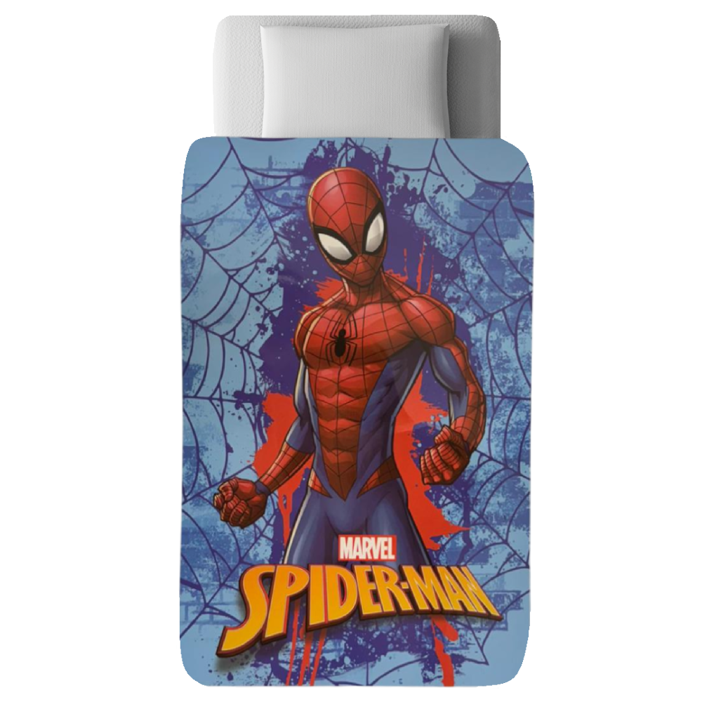 Trapunta Spiderman MARVEL Piumone Invernale 350 Gsm Letto Singolo 160x250 CM - Je12132gtb