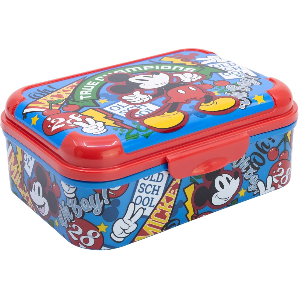 Portamerenda Deluxe Topolino DISNEY Portapranzo Scuola Tempo Libero All Colored - St81143