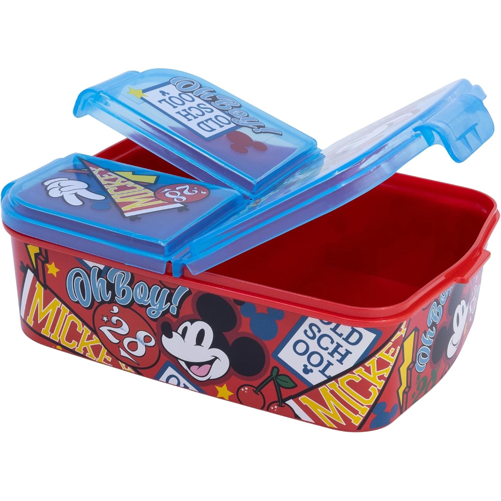 Portamerenda Multiscomparto Topolino DISNEY Porta Pranzo Scuola Tempo Libero - St81120