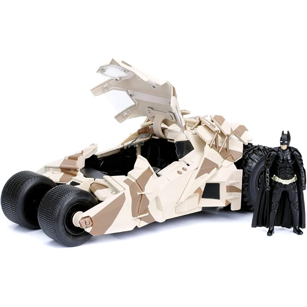 Modellino Batmobile Camouflage 1:24 con Figura in Metallo Batman da Collezione - 253215006