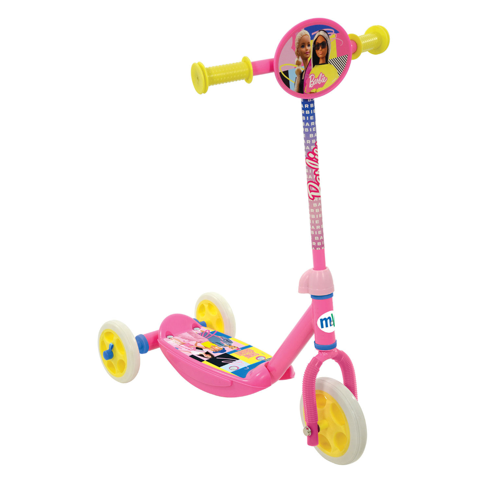 Monopattino 3 Ruote Barbie Mattel Altezza Regolabile per Bambini Dai 3 Anni in su - 42690