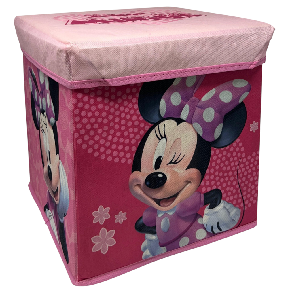 Pouf Contenitore Minnie DISNEY Multifunzione Porta Oggetti per Sedersi 30 CM - Je12808ad
