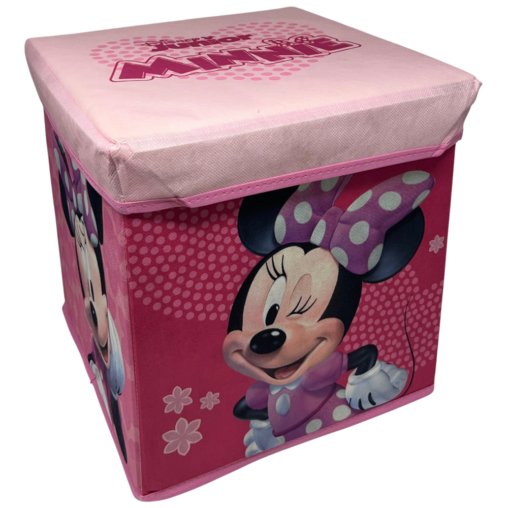 Pouf Contenitore Minnie DISNEY Multifunzione Porta Oggetti per Sedersi 30 CM - Je12808ad