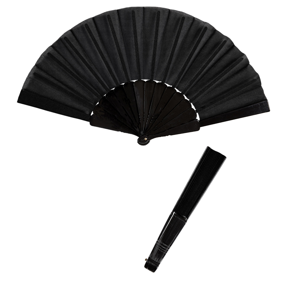 Ventaglio in Tessuto 23 CM Accessori per Travestimento Carnevale Cosplay Festa in Maschera - 54851