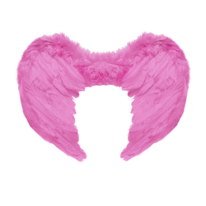 Ali in Piuma Rosa 50 X 40 CM Accessorio Travestimento Carnevale Cosplay Feste in Maschera - 01040