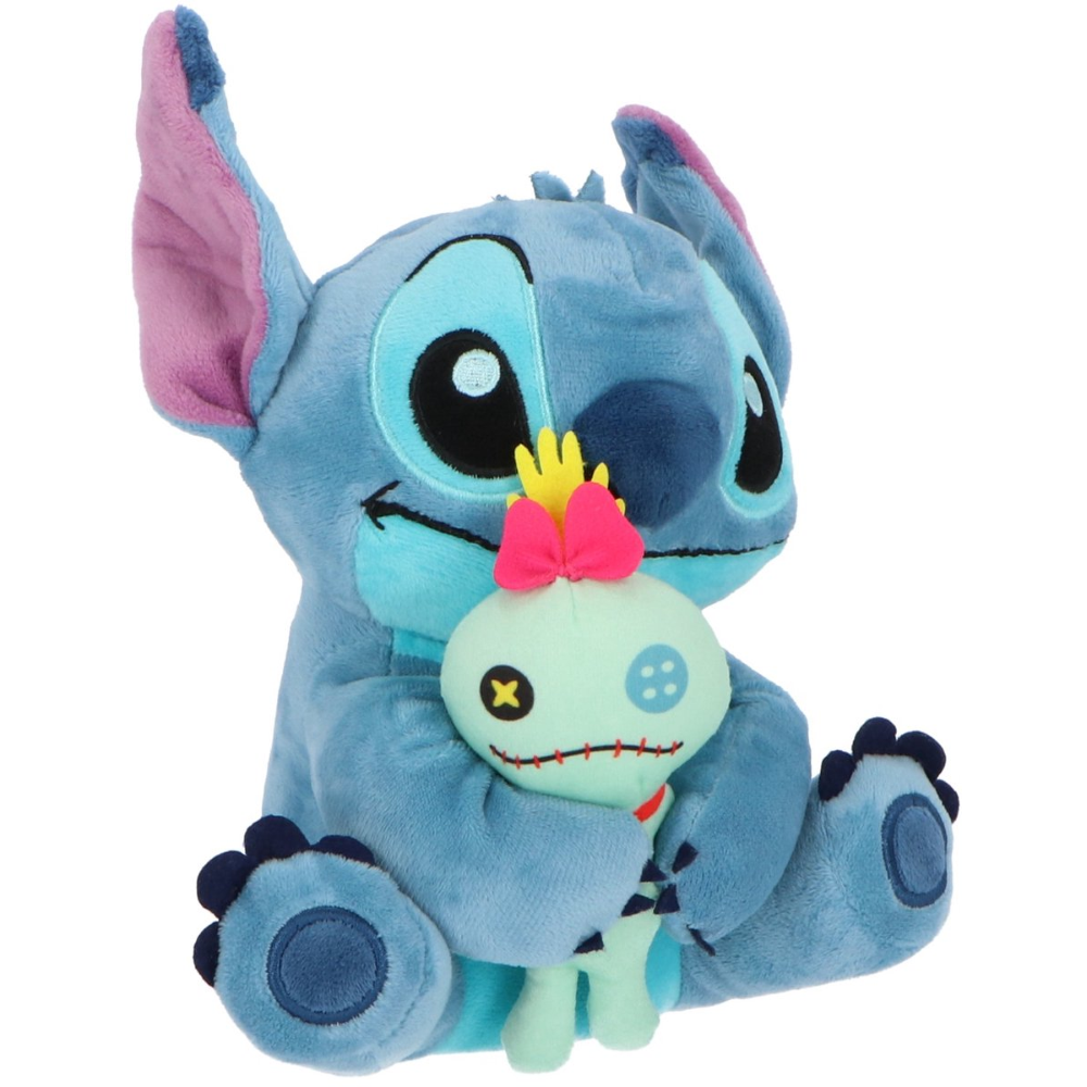 Salvadanaio Peluche Stitch e Scrump 20 CM DISNEY Morbido Pupazzo con Portamonete Interno Dai 3 Anni - Lil36-5407