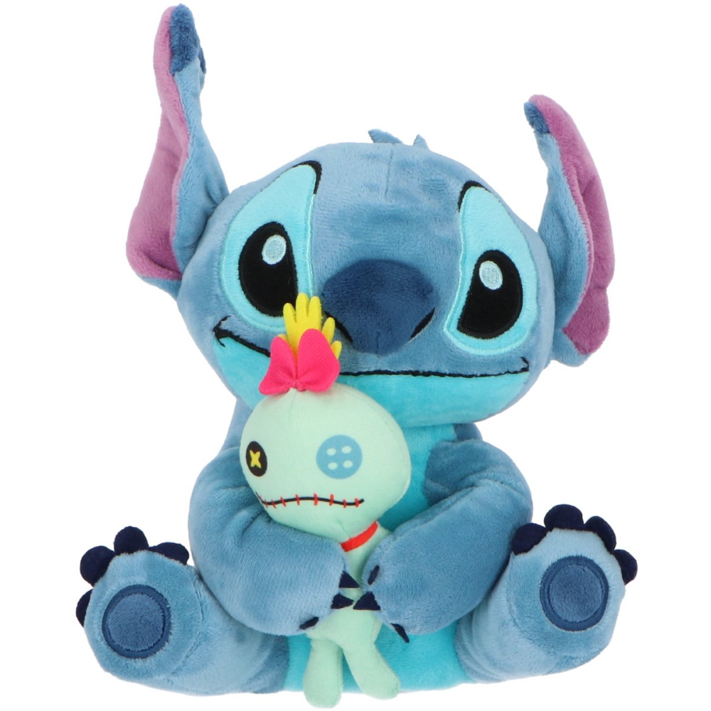 Salvadanaio Peluche Stitch e Scrump 20 CM DISNEY Morbido Pupazzo con Portamonete Interno Dai 3 Anni - Lil36-5407