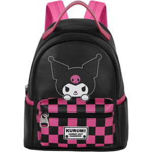 Zainetto da Passeggio Kuromi Sanrio Borsa 25 CM con Spallacci Regolabili - 07696